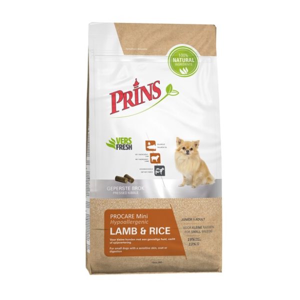 prins procare mini lamb and rice 3kg
